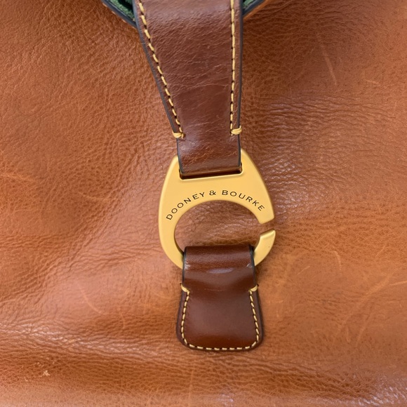 Dooney & Bourke Derby Florentine Hobo Brown Leather Purse - Picture 3 of 11